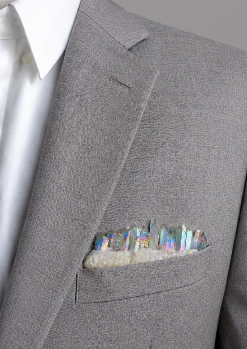 Crystal Pocket Boutonniere