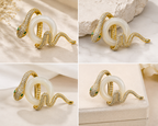 Luxury Gold Snake Brooch for Men's Blazer, Coat & Bandhgala