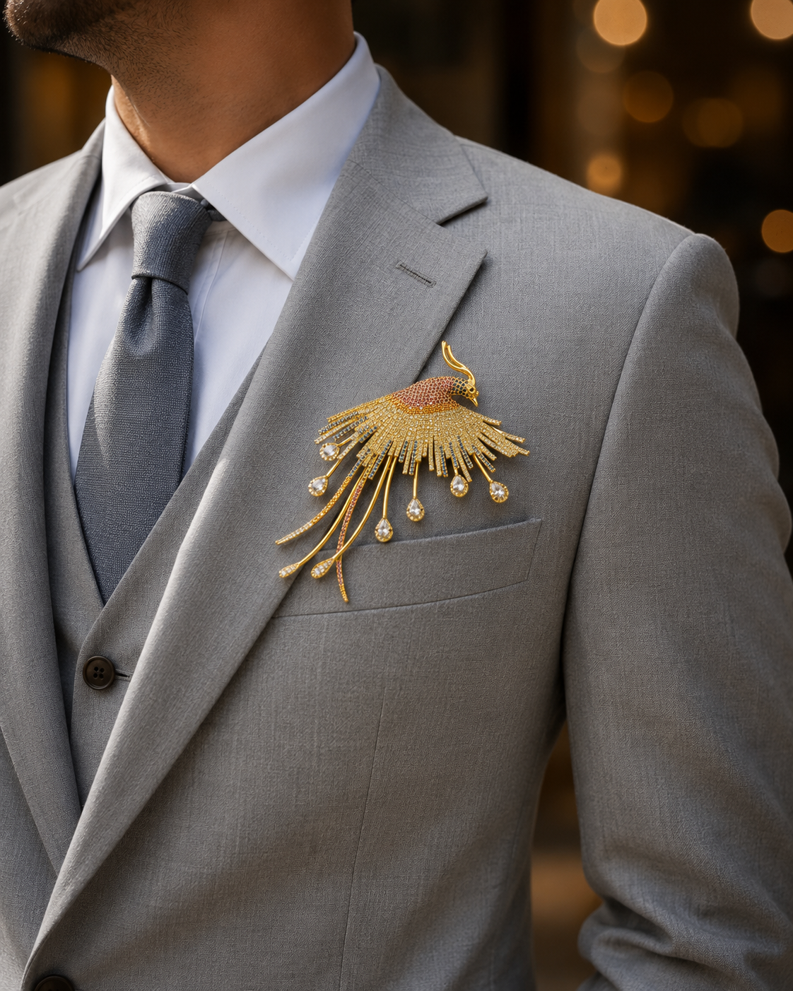 Luxury Retro Phoenix Brooch for Men & Women