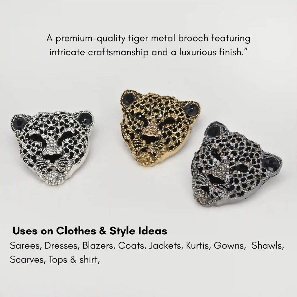 🔥Panther Leopard Head Rhinestone Brooch🔥 | Bloom in Elegance | Flash Sale 50% Off! | 🚨Limited Stock Available🚨
