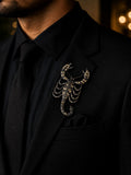 Black Scorpion Brooch for Men