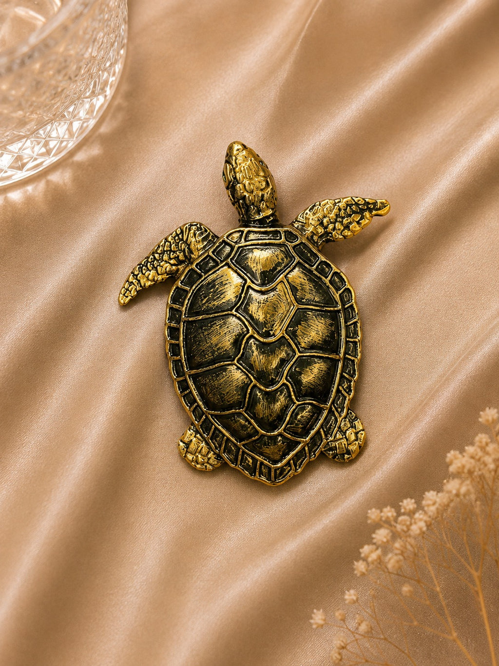 Vintage Gold Sea Turtle Brooch