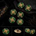 Emerald Green Vintage Blazer Button Set of 10
