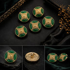 Emerald Green Vintage Blazer Button Set of 10