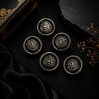 Silver Bird Crest Blazer Button Set