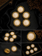 Pearl White Blazer Button Set