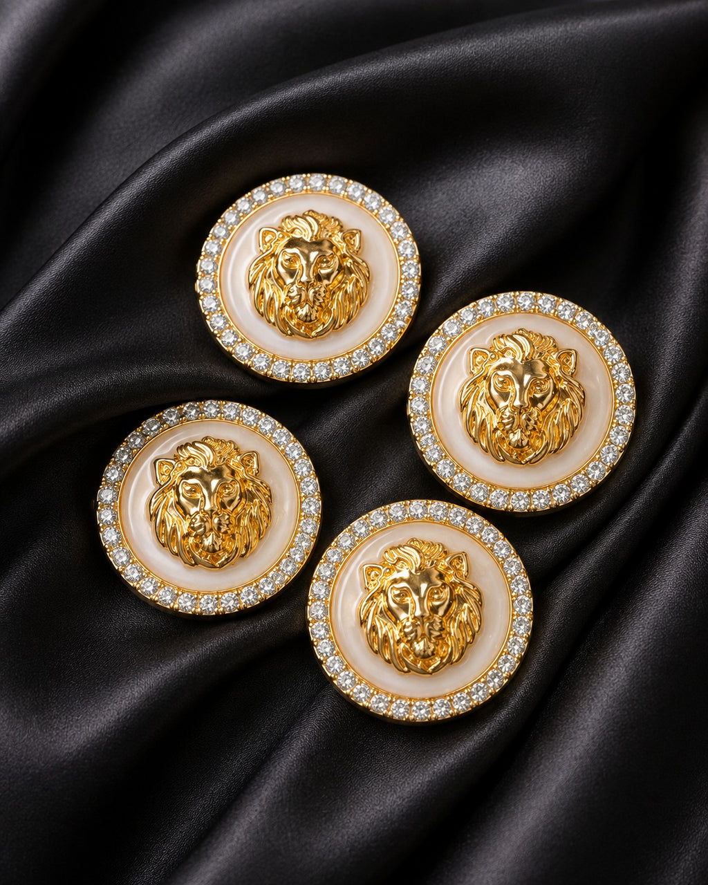 Majestic Lion Crest Buttons