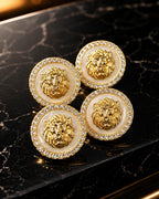 Majestic Lion Crest Buttons