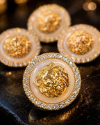 Majestic Lion Crest Buttons