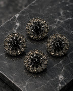 Midnight Halo Crystal Buttons