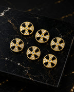 Radiant Cross Crystal Buttons