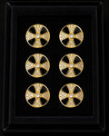 Radiant Cross Crystal Buttons