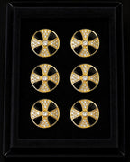 Radiant Cross Crystal Buttons