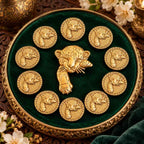 Royal Tiger Brooch with 10 Free Matching Buttons