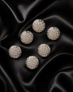 Silver Crystal Kurta Buttons
