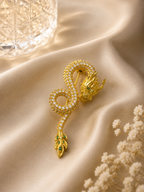 Luxury Gold Dragon Brooch