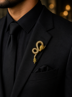 Luxury Gold Dragon Brooch