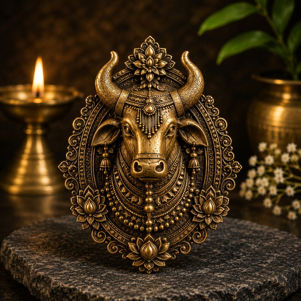 Divine Nandi Maharaj Traditional Brooch for Men