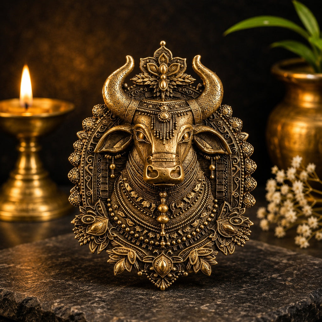 Divine Nandi Maharaj Traditional Brooch for Men