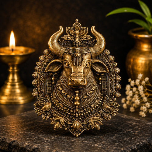 Divine Nandi Maharaj Traditional Brooch for Men