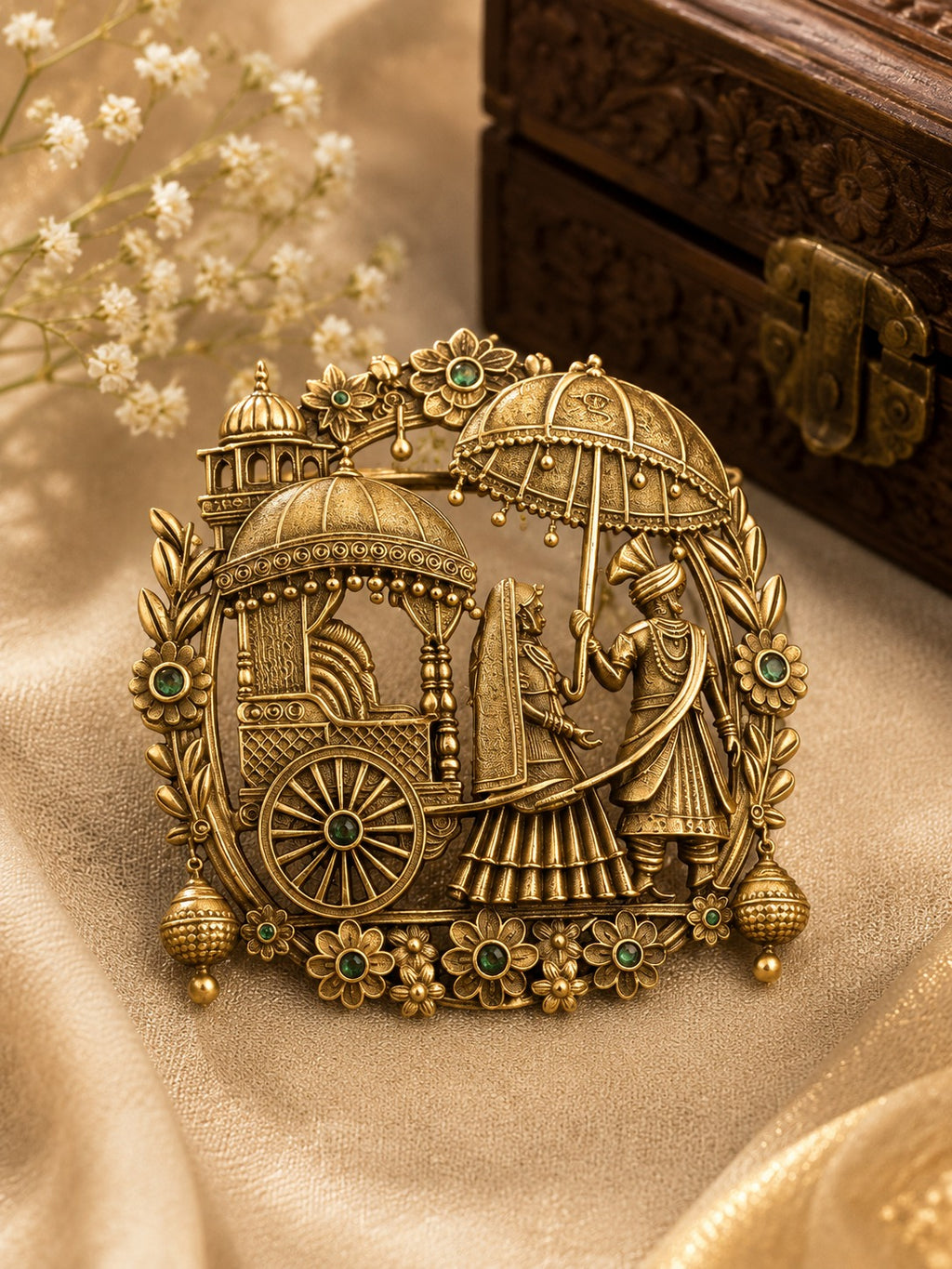 Royal Wedding Procession Traditional Brooch for Men