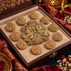 Royal Twin Lion Crown Brooch with 10 Free Matching Buttons