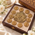 Royal Twin Lion Crown Brooch with 10 Free Matching Buttons