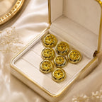 Pack of 10 Golden Bloom Heritage Kurta Buttons