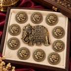 Royal Elephant Brooch with 10 Free Matching Buttons