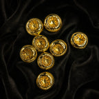 Pack of 10 Golden Bloom Heritage Kurta Buttons