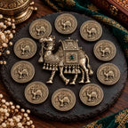 Royal Camel Brooch with 10 Free Matching Buttons