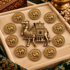 Heritage Camel Brooch with 10 Free Matching Buttons