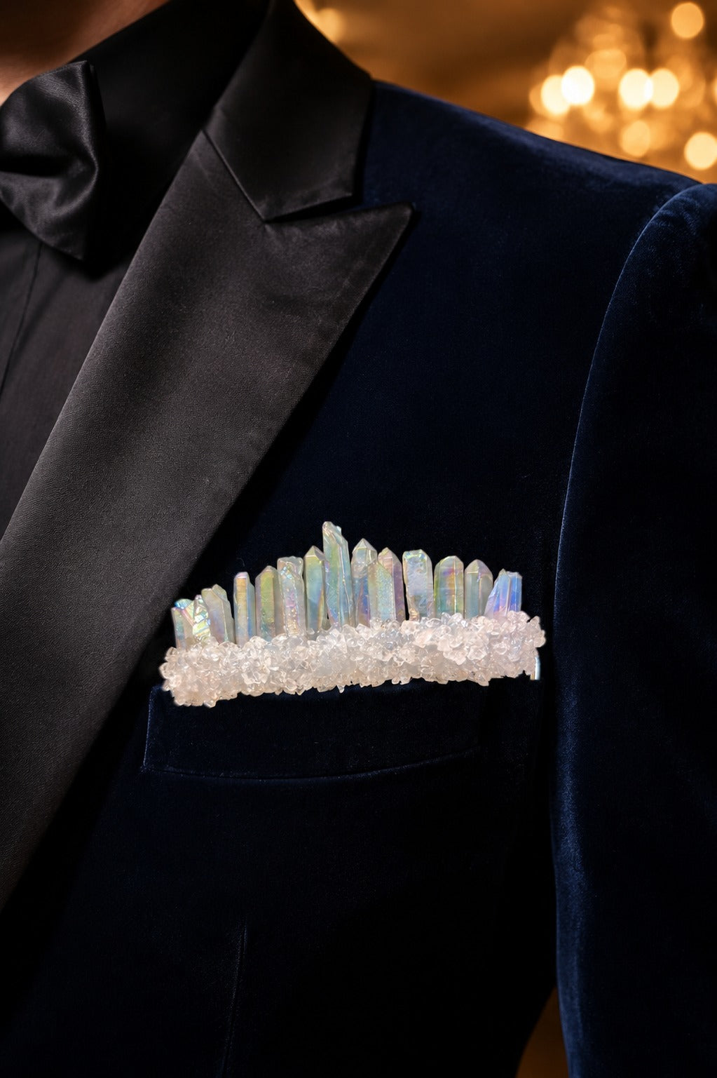 Crystal Pocket Boutonniere