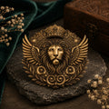 Regal Lion Crest Brooch for Men