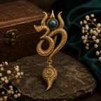 Eternal Om Emblem Brooch for Men