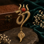 Eternal Om Emblem Brooch for Men