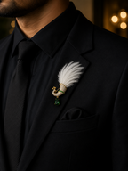 Luxury Peacock Feather Brooch